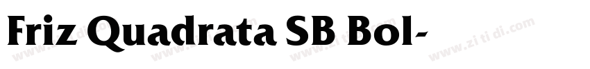 Friz Quadrata SB Bol字体转换
